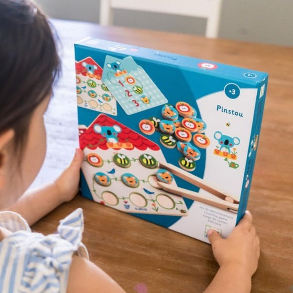 Djeco Pinstou Wooden Math Game for Preschoolers | KidzInc Australia 6