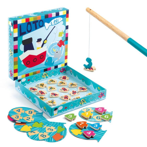 Djeco Navy Loto Magnetic Fishing Game for Kids | KidzInc Australia