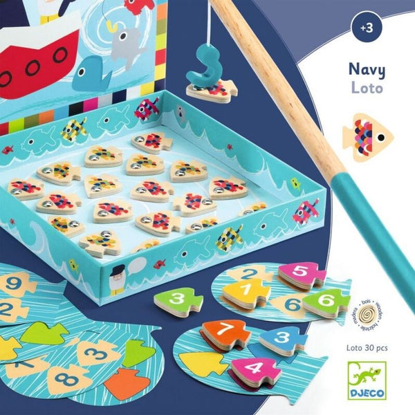 Djeco Navy Loto Magnetic Fishing Game for Kids | KidzInc Australia 3