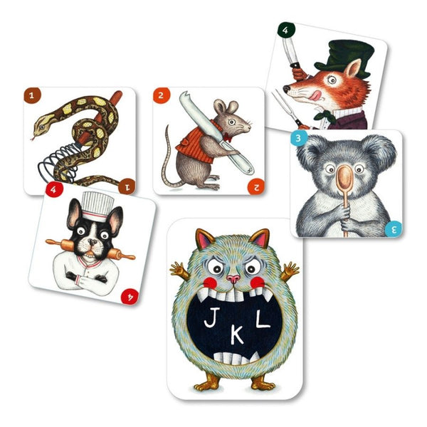 Djeco ABC Miam Card Game | KidzInc Australia Educational Toys 2
