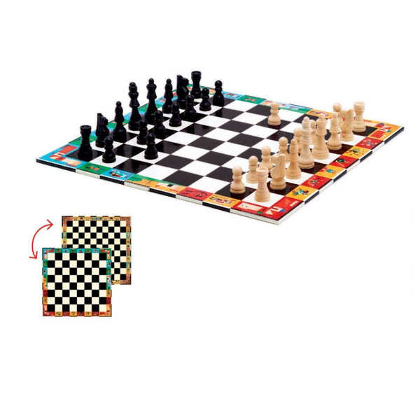 Djeco Chess and Checkers Game for Kids | KidzInc Australia 3