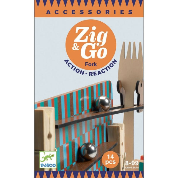 Djeco Zig & Go Fork 14 piece Set |Action Reaction Accessories| KidzInc Australia 2