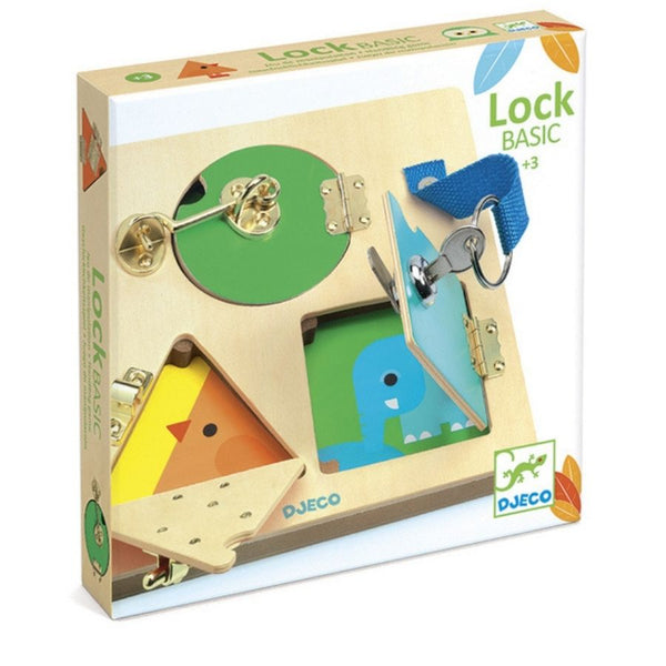 Djeco LockBasic Wooden Puzzle | Toddler and Preschooler Toys | KidzInc Australia