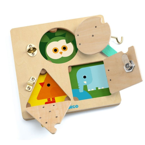 Djeco LockBasic Wooden Puzzle | Toddler and Preschooler Toys | KidzInc Australia 2