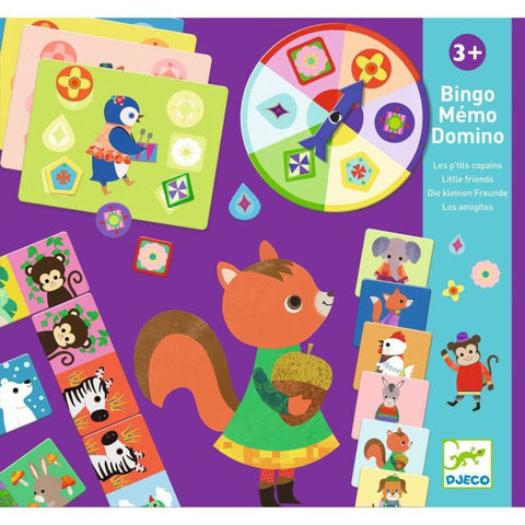 Djeco Trio of Animal Games for Preschoolers  Front Cover | KidzInc Australia