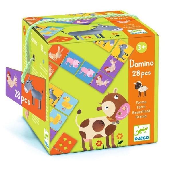 Djeco Farm Domino Game | Educational Games for Preschoolers | KidzInc Australia