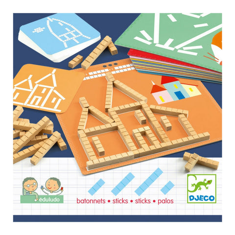 Djeco - Eduludo Sticks Activity | KidzInc Australia | Online Educational Toy Store