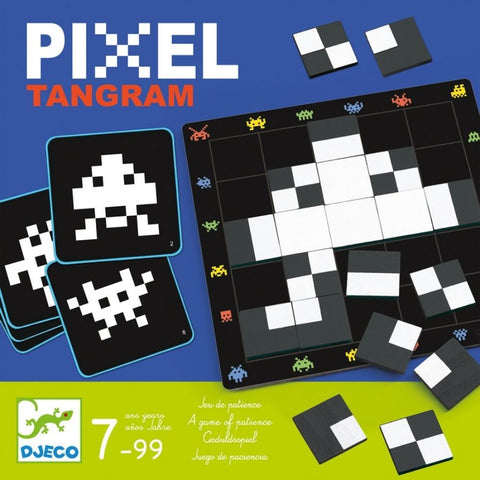 Djeco Pixel Tamgram Game | Board Games for Kids | KidzInc Australia