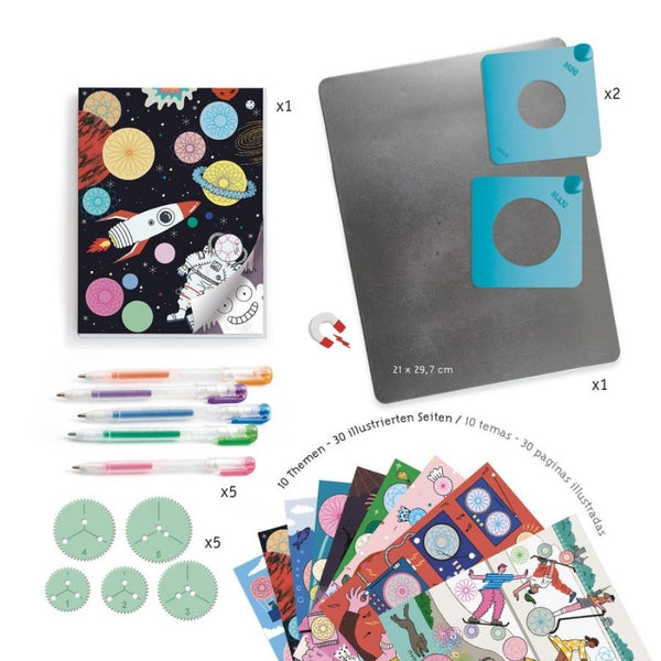 Djeco 10 Themes Block Spirals | Craft Kits for Kids KidzInc Australia 2