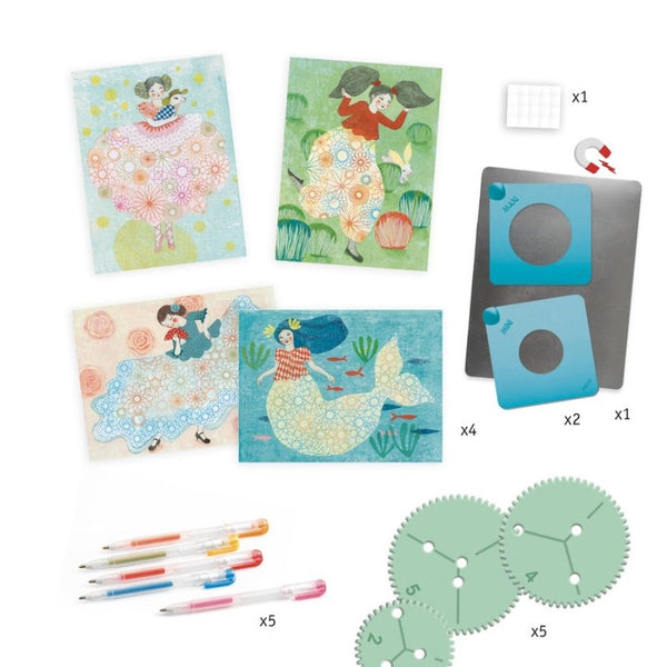 Djeco Dress Patterns Spirals | Art and Craft Kits for Kids | KidzInc 2