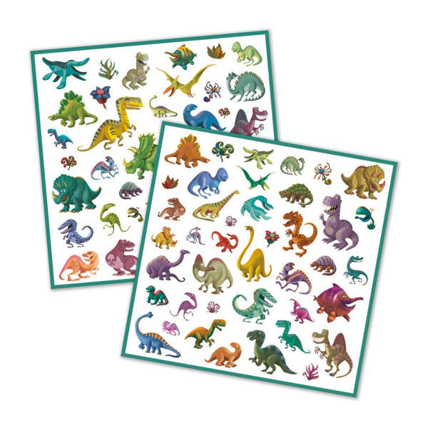 Djeco Dinosaur Stickers 160 Stickers | KidzInc Australia 2