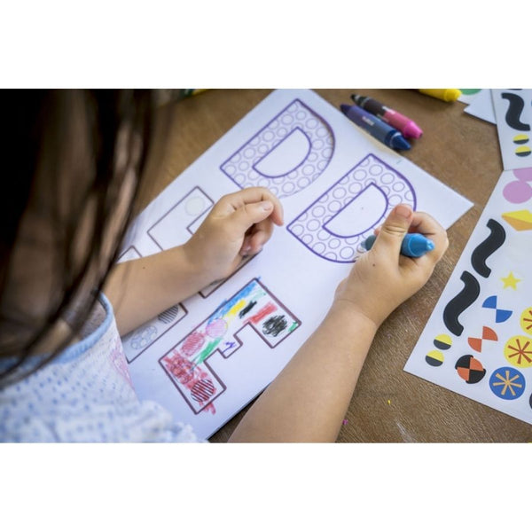 Djeco Create Shapes Letters Craft Kit for Preschoolers | KidzInc Australia 4