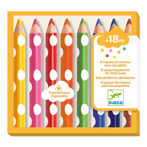 Djeco 8 Little Ones Colour Pencils | KidzInc Best Educational Toys