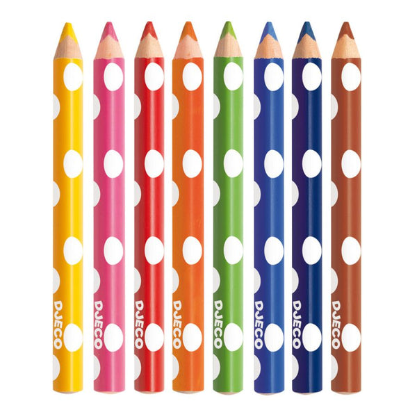 Djeco 8 Little Ones Colour Pencils | KidzInc Best Educational Toys 2