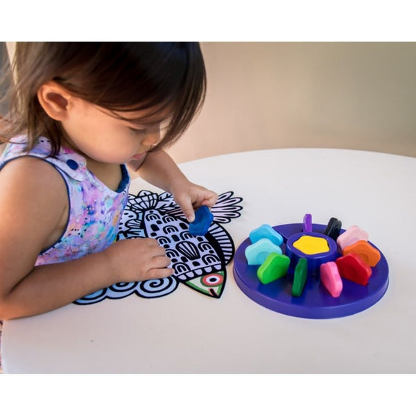 Djeco 12 Toddler Flower Crayons | Arts and Crafts for Kids | KidzInc 4