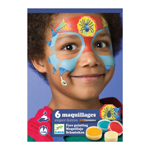 Djeco - Super Heroes Face Paint Set | KidzInc Australia | Online Educational Toy Store