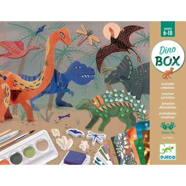 Djeco The World of Dinosaurs Multi Craft Box Kit | KidzInc Australia