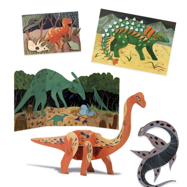 Djeco The World of Dinosaurs Multi Craft Box Kit | KidzInc Australia 5
