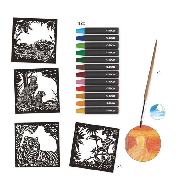 Djeco Backlight Watercolour Workshop Art Set | KidzInc Australia 2