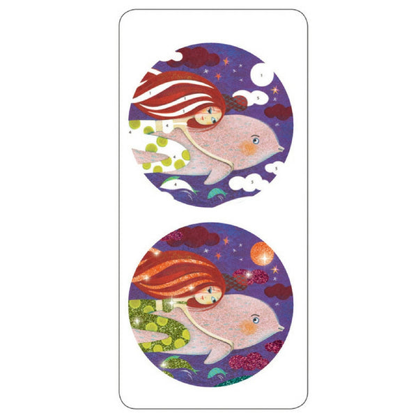 Djeco - Mermaids Glitter Boards | KidzInc Australia | Online Educational Toy Store
