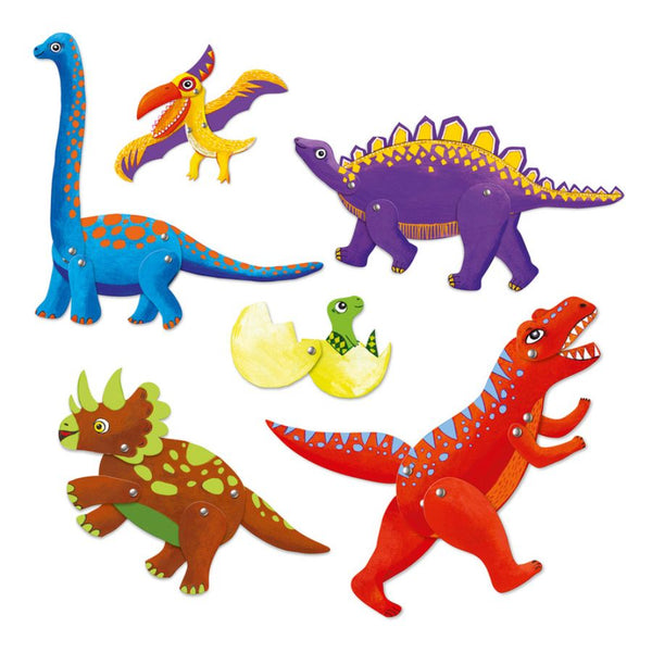 Djeco Dinosaur Small Puppets Craft Kit | KidzInc Australia 5
