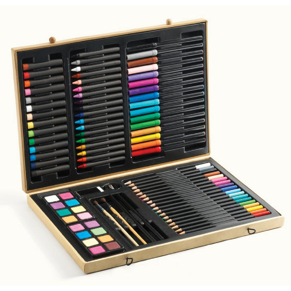 Djeco - Deluxe Artist Set Big Box Of Colours | KidzInc Australia | Online Educational Toy Store