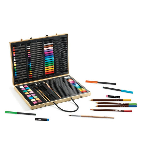 Djeco - Deluxe Artist Set Big Box Of Colours | KidzInc Australia | Online Educational Toy Store