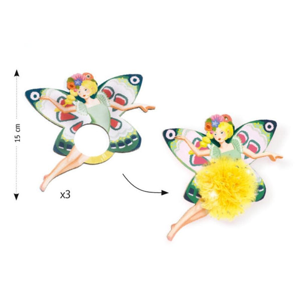 Djeco Fairy Pom Poms Craft Kit | KidzInc Australia | Educational Toys 2
