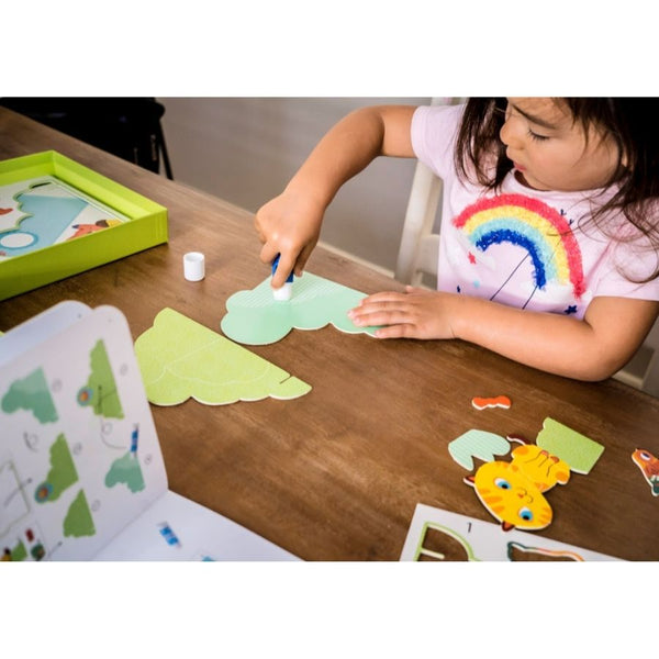 Djeco Garden Pals Collage Scene Craft Kit for Preschoolers | KidzInc 7