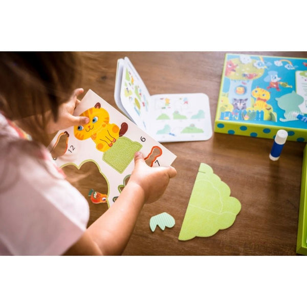 Djeco Garden Pals Collage Scene Craft Kit for Preschoolers | KidzInc 6