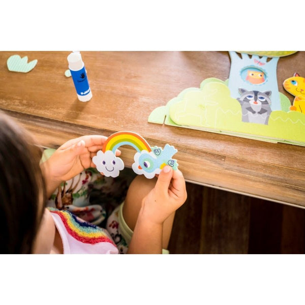 Djeco Garden Pals Collage Scene Craft Kit for Preschoolers | KidzInc 9