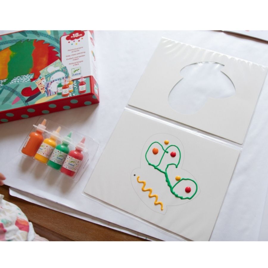 Djeco Squirt & Spread Painting Set for Toddlers | KidzInc Australia 4