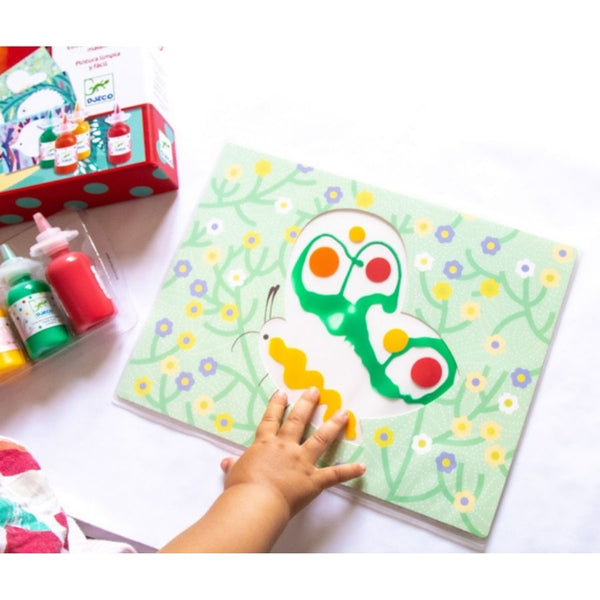 Djeco Squirt & Spread Painting Set for Toddlers | KidzInc Australia 5