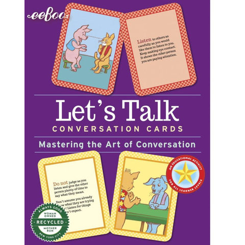 eeBoo Conversation Cards Let’s Talk | Emotional Learning | KidzInc Australia