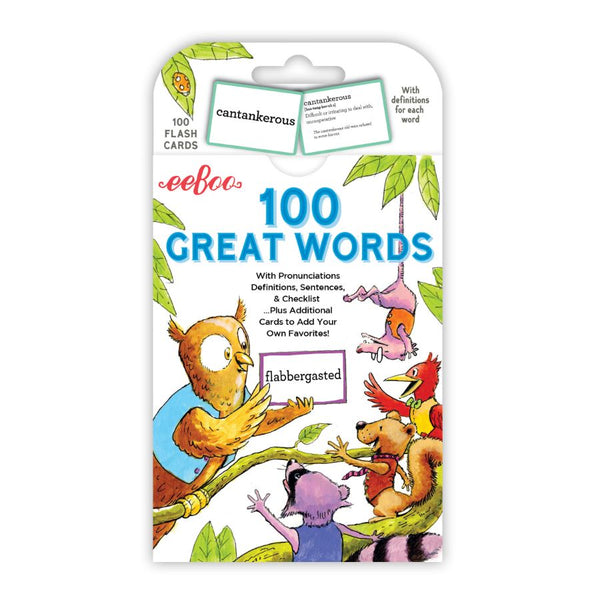 eeBoo Flash Cards 100 Great Words | Kidzinc Australia Educational Toys 3