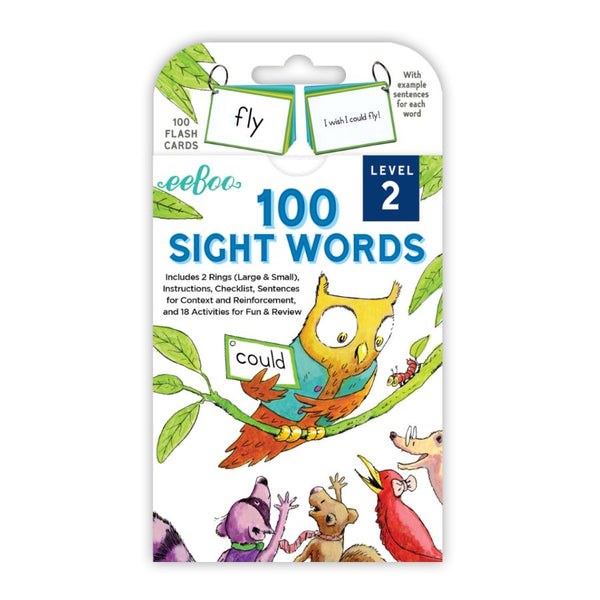 eeBoo Flash Cards 100 Sight Words Level 2 | KidzInc Australia  | Online Educational Toys 3