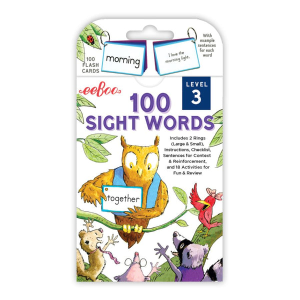 eeBoo Flash Cards 100 Sight Words Level 3 | KidzInc Australia Online 3