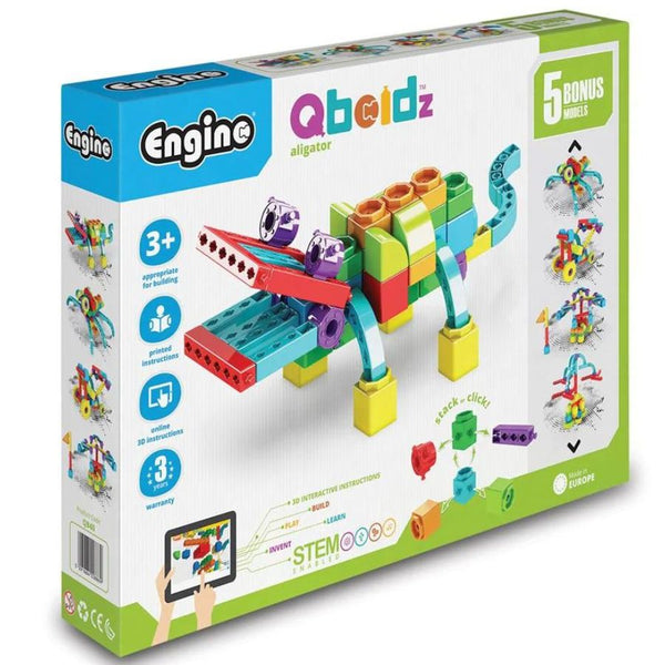 Engino Qboidz Alligator Construction Toy for Preschoolers | KidzInc Australia 1