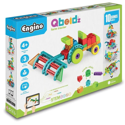 Engino Qboidz Farm Tractor Construction Toy for Preschoolers | KidzInc 1