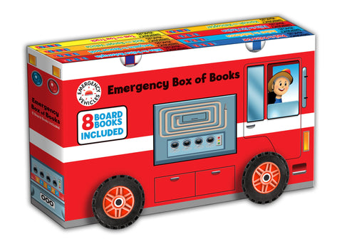 Five Mile Press - Emergency Vehicles Slipcase with Wheels | KidzInc Australia | Online Educational Toy Store