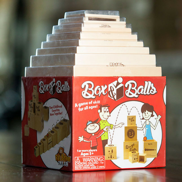 Fat Brain Toys Box and Balls Stacking and Nesting Game | KidzInc
