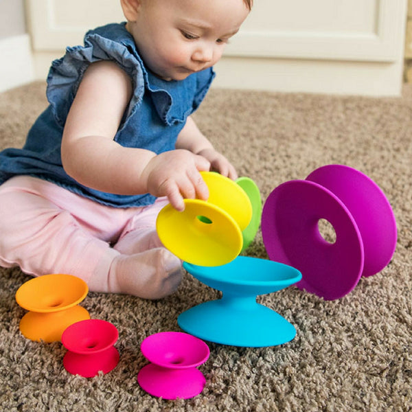 Fat Brain Toy Co Spoolz Stacking Toy for Babies and Toddlers | KidzInc Australia | Online Educational Toys 2