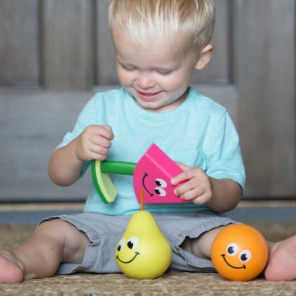 Fat Brain Toys Fruit Friends 3 in 1 Toddler Toy | KidzInc Australia