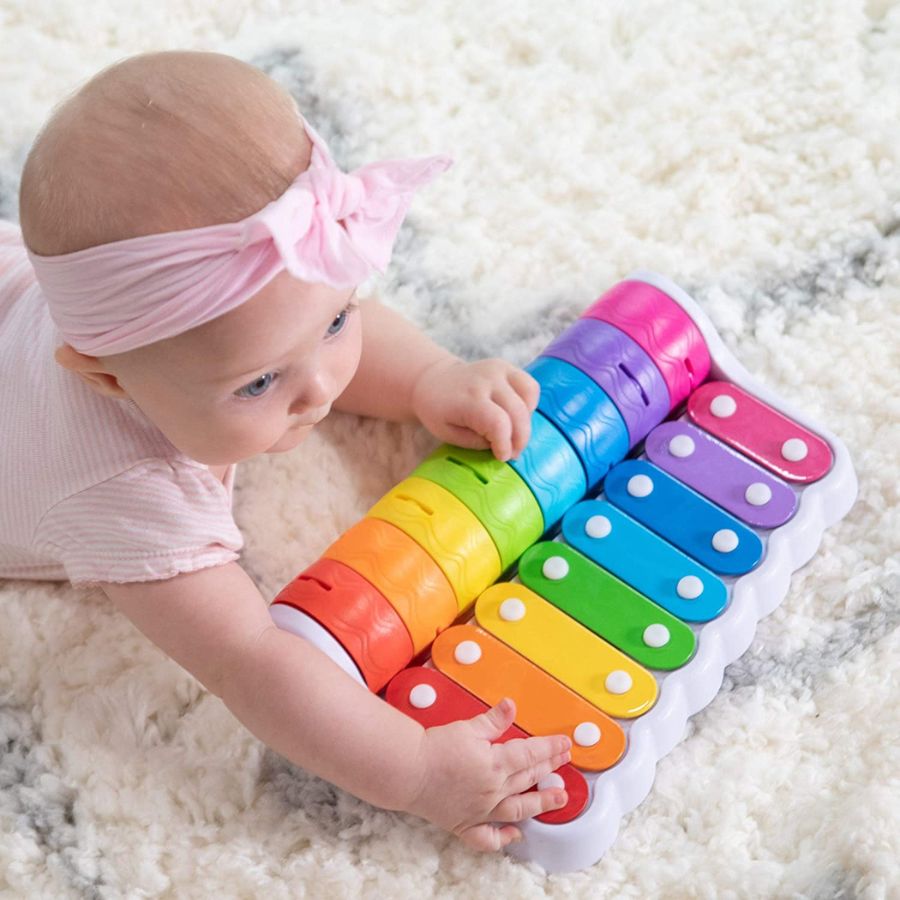 Fat Brain Toy Co Rock 'N Roller Piano Baby Toy | KidzInc Australia
