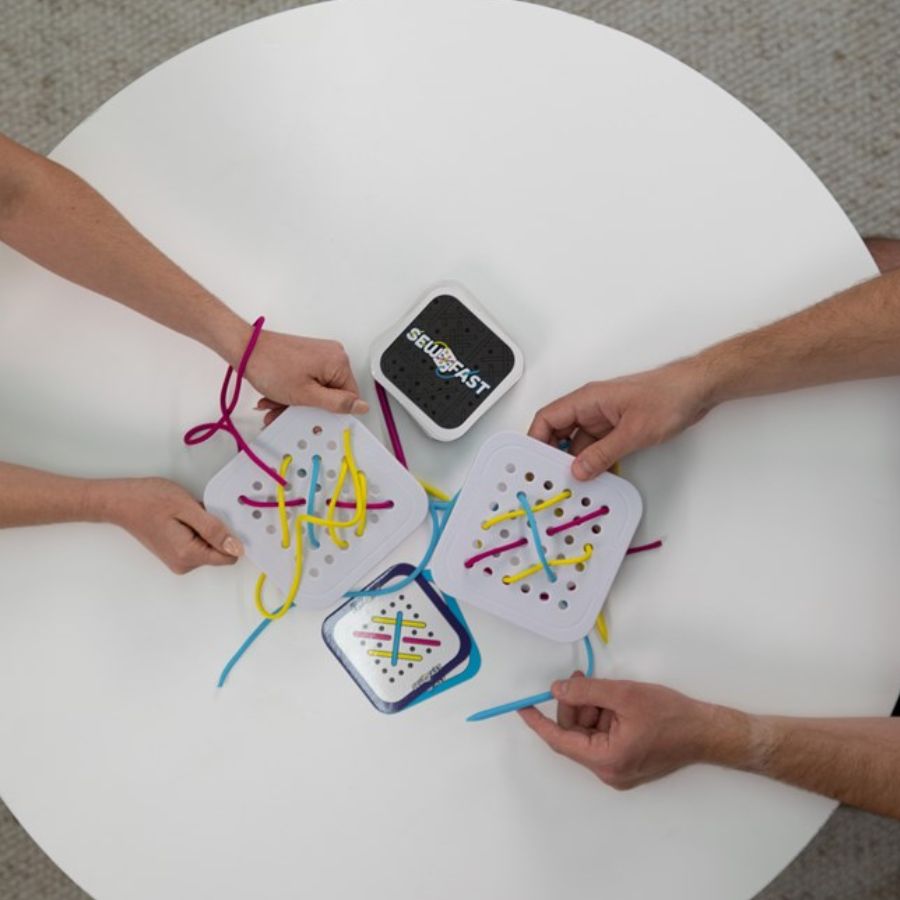 Fat Brain Toy Co Sew Fast Threading Game | KidzInc Australia
