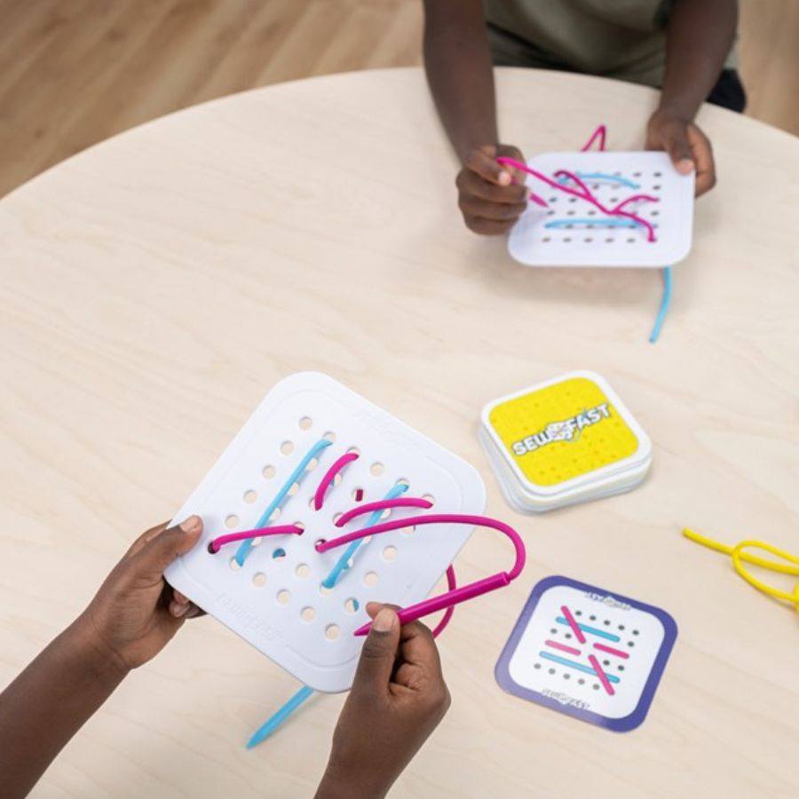 Fat Brain Toy Co Sew Fast Threading Game | KidzInc Australia