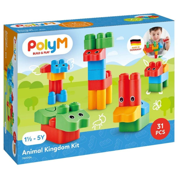 PolyM Build and Play Animal Kingdom Kit | Construction Kit | KidzInc Australia | Educational Toys Online