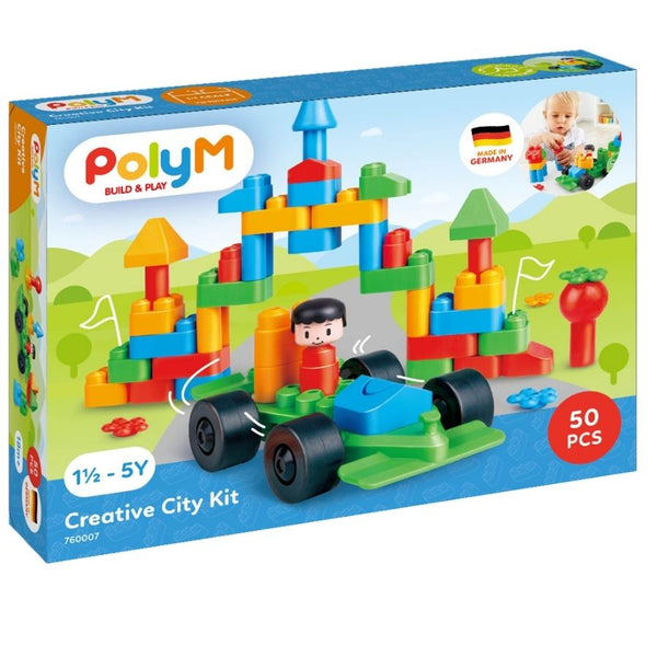 PolyM Creative City Building Blocks|KidzInc Australia Educational Toys Online