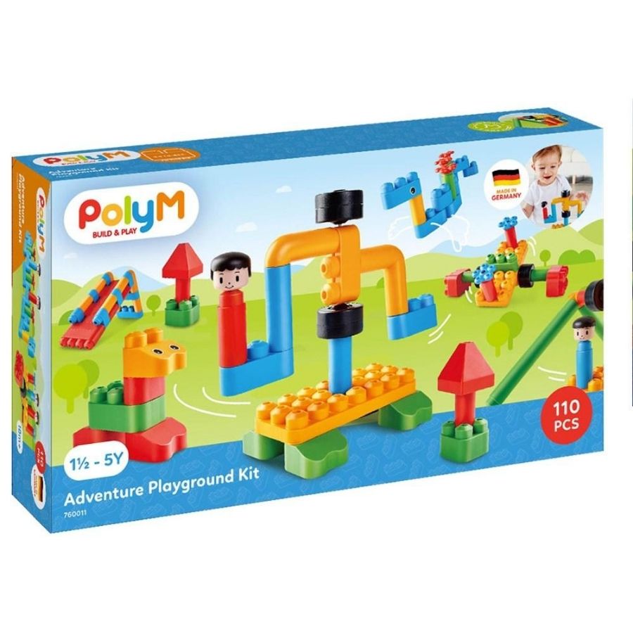 Polym PolyM Adventure Playground |Building Blocks for Preschoolers | KidzInc