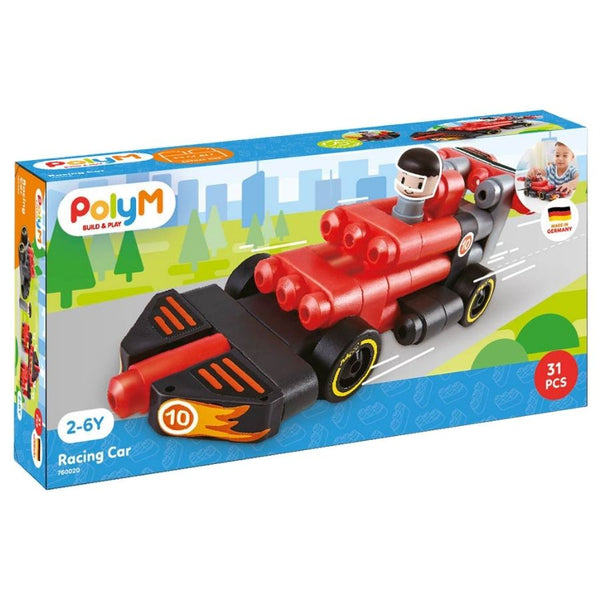 PolyM Build and Play Racing Car Kit|KidzInc Australia Educational Toys